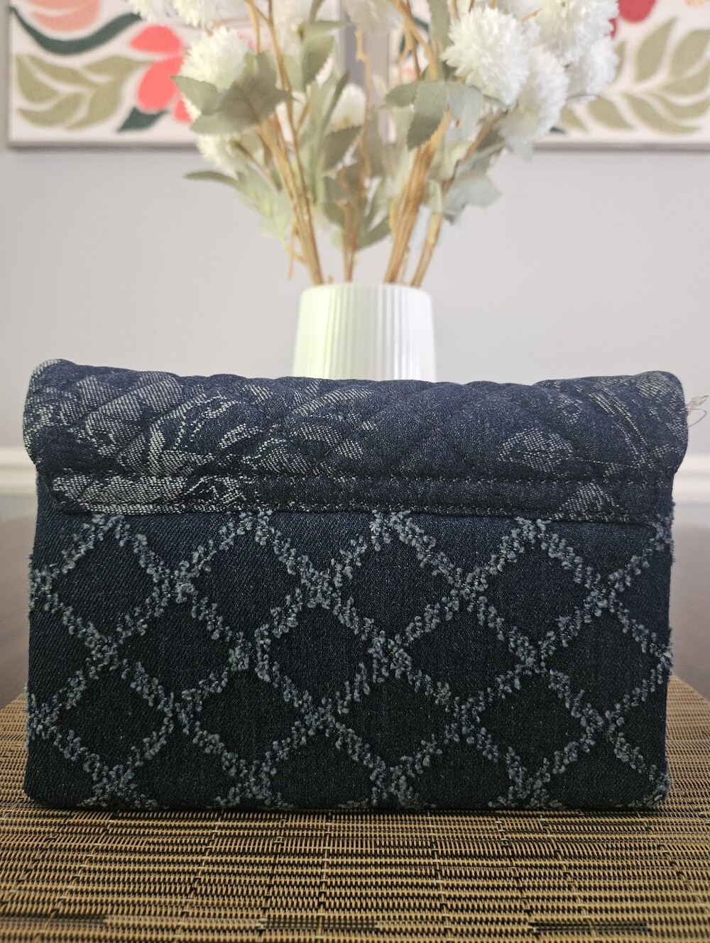 Kurt Geiger Denim Quilted Crossbody - Picture 8 of 12